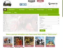 Tablet Screenshot of iloveadventuretravel.com